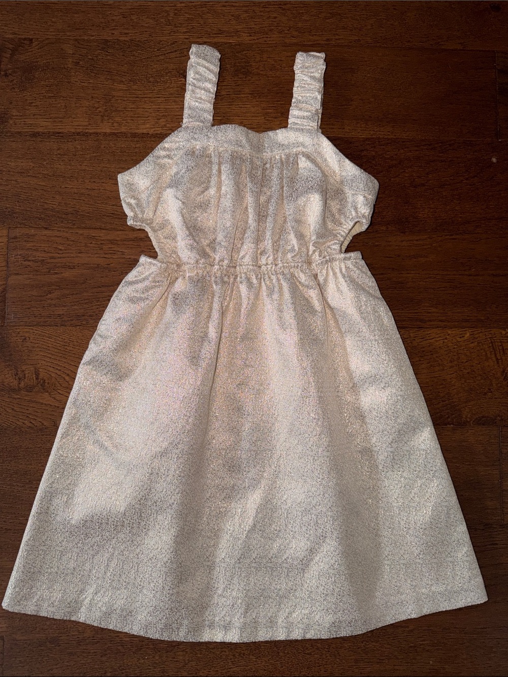 Tea Girls' Gold Sparkle Dress size 8